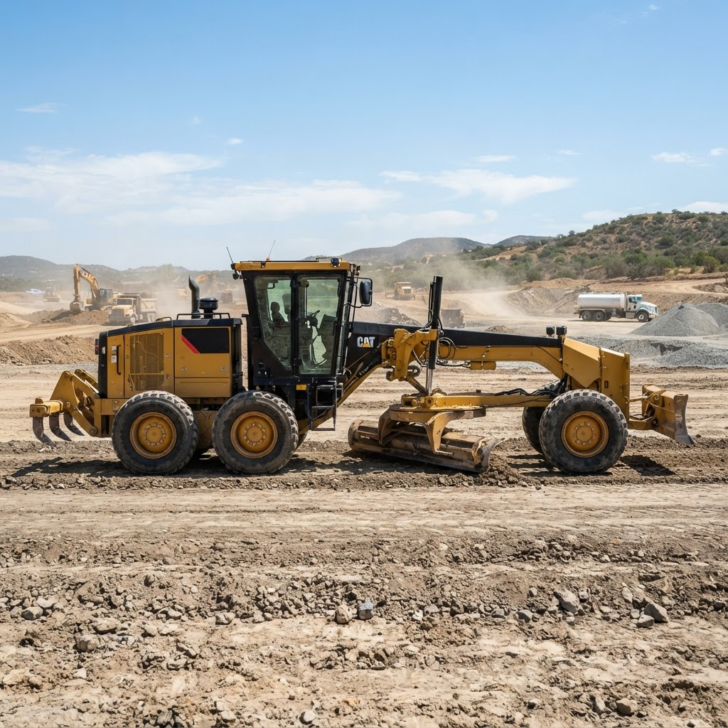 Heavy equipment on site